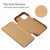 iPhone 12 mini Fierre Shann Business Magnetic Horizontal Flip Genuine Leather Case  - Brown