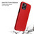 iPhone 12 mini Fierre Shann Business Magnetic Horizontal Flip Genuine Leather Case  - Red