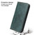iPhone 12 mini Fierre Shann Retro Tree Bark Texture PU Magnetic Horizontal Flip Leather Case with Holder & Card Slots & Wallet - Green