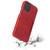 iPhone 12 Pro Max Fierre Shann Retro Oil Wax Texture PU Leather Case with Card Slots - Red