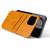 iPhone 12 Pro Max Fierre Shann Retro Oil Wax Texture PU Leather Case with Card Slots - Yellow