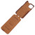 iPhone 12 Pro Max Fierre Shann Retro Oil Wax Texture Vertical Flip PU Leather Case - Brown