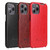 iPhone 12 Pro Max Fierre Shann Retro Oil Wax Texture Vertical Flip PU Leather Case - Red