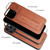 iPhone 13 Fierre Shann Full Coverage Protective Leather Case with Holder & Card Slot - Brown