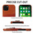iPhone 13 Fierre Shann Oil Wax Texture Genuine Leather Back Cover Case with 360 Degree Rotation Holder & Card Slot - Brown