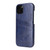 iPhone 13 Fierre Shann Retro Oil Wax Texture PU Leather Case with Card Slots - Blue