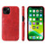 iPhone 13 Fierre Shann Retro Oil Wax Texture PU Leather Case with Card Slots - Red