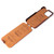 iPhone 13 Fierre Shann Retro Oil Wax Texture Vertical Flip PU Leather Case - Brown