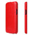 iPhone 13 Fierre Shann Retro Oil Wax Texture Vertical Flip PU Leather Case - Red