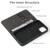 iPhone 13 mini Fierre Shann Crocodile Texture Magnetic Horizontal Flip Genuine Leather Case with Holder & Card Slot  - Black