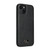 iPhone 13 mini Fierre Shann Leather Texture Phone Back Cover Case  - Ox Tendon Black