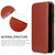 iPhone 13 mini Fierre Shann Magnetic Genuine Leather Phone Case  - Brown