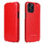 iPhone 13 mini Fierre Shann Retro Oil Wax Texture Vertical Flip PU Leather Case  - Red