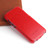 iPhone 13 mini Fierre Shann Retro Oil Wax Texture Vertical Flip PU Leather Case  - Red