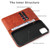 iPhone 13 mini Fierre Shann Retro Tree Bark Texture PU Magnetic Horizontal Flip Leather Case with Holder & Card Slots & Wallet  - Red