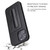 iPhone 13 Pro Fierre Shann Full Coverage Protective Leather Case with Holder & Card Slot  - Black