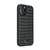 iPhone 13 Pro Fierre Shann Leather Texture Phone Back Cover Case  - Woven Black