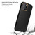 iPhone 13 Pro Fierre Shann Magnetic Genuine Leather Phone Case  - Black
