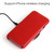 iPhone 13 Pro Fierre Shann Magnetic Genuine Leather Phone Case  - Red