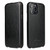 iPhone 13 Pro Fierre Shann Retro Oil Wax Texture Vertical Flip PU Leather Case  - Black