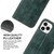iPhone 13 Pro Fierre Shann Retro Tree Bark Texture PU Magnetic Horizontal Flip Leather Case with Holder & Card Slots & Wallet  - Green