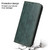 iPhone 13 Pro Fierre Shann Retro Tree Bark Texture PU Magnetic Horizontal Flip Leather Case with Holder & Card Slots & Wallet  - Green