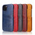 iPhone 13 Pro Max Fierre Shann Retro Oil Wax Texture PU Leather Case with Card Slots  - Blue