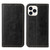 iPhone 13 Pro Max Fierre Shann Retro Tree Bark Texture PU Magnetic Horizontal Flip Leather Case with Holder & Card Slots & Wallet  - Black