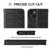 iPhone 14 Fierre Shann Crocodile Texture Magnetic Genuine Leather Phone Case - Black