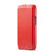 iPhone 14 Fierre Shann Oil Wax Texture Vertical Flip PU Phone Case  - Red