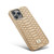 iPhone 14 Fierre Shann Python Texture Electroplating PU Phone Case - White iPhone 14 Fierre Shann Python Texture Electroplating PU Phone Case - White