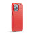 iPhone 14 Pro Max Fierre Shann Oil Wax Texture Vertical Flip PU Phone Case  - Red