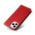 iPhone 14 Pro Max Fierre Shann PU Genuine Leather Texture Leather Phone Case  - Red