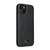 iPhone 15 Fierre Shann Leather Texture Phone Back Cover Case - Ox Tendon Black