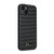iPhone 15 Fierre Shann Leather Texture Phone Back Cover Case - Woven Black