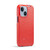 iPhone 15 Fierre Shann Oil Wax Texture Vertical Flip PU Phone Case - Red iPhone 15 Fierre Shann Oil Wax Texture Vertical Flip PU Phone Case - Red