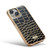 iPhone 15 Pro Fierre Shann Crocodile Texture Electroplating PU Phone Case - Black