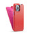 iPhone 15 Pro Max Fierre Shann Oil Wax Texture Vertical Flip PU Phone Case - Red