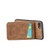 iPhone SE 2022 / 2020 / 7 / 8 Fierre Shann Crazy Horse Card Holder Back Cover PU Phone Case - Brown