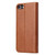 iPhone SE 2022 / SE 2020 / 8 / 7 Fierre Shann PU Genuine Leather Texture Horizontal Flip Leather Case with Holder & Card Slots & Wallet - Brown