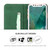 iPhone X / XS Fierre Shann Crocodile Texture Magnetic Horizontal Flip Genuine Leather Case with Holder & Card Slot - Green