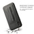 iPhone X / XS Fierre Shann Full Coverage Protective Leather Case with Holder & Card Slot - Black