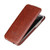iPhone X / XS Fierre Shann Retro Oil Wax Texture Vertical Flip PU Leather Case - Brown