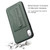 iPhone XR Fierre Shann Full Coverage Protective Leather Case with Holder & Card Slot  - Green