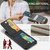 OnePlus Nord CE 3 / CE 3 Lite Fierre Shann Crazy Horse Card Holder Back Cover PU Phone Case - Black