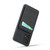 Samsung Galaxy A33 5G Fierre Shann Crazy Horse Card Holder Back Cover PU Phone Case - Black