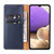 Samsung Galaxy A33 5G Fierre Shann PU Genuine Leather Texture Leather Phone Case - Blue