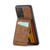 Samsung Galaxy A53 5G Fierre Shann Crazy Horse Card Holder Back Cover PU Phone Case - Brown