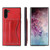 Galaxy Note10 Fierre Shann Full Coverage Protective Leather Case with Holder & Card Slot - Red