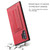 Galaxy Note10+ Fierre Shann Full Coverage Protective Leather Case with Holder & Card Slot - Red